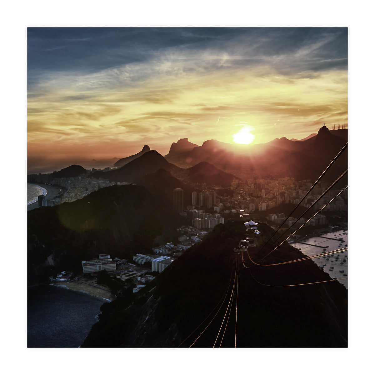 Carioca Sunset 1 1x1 (Print Only)
