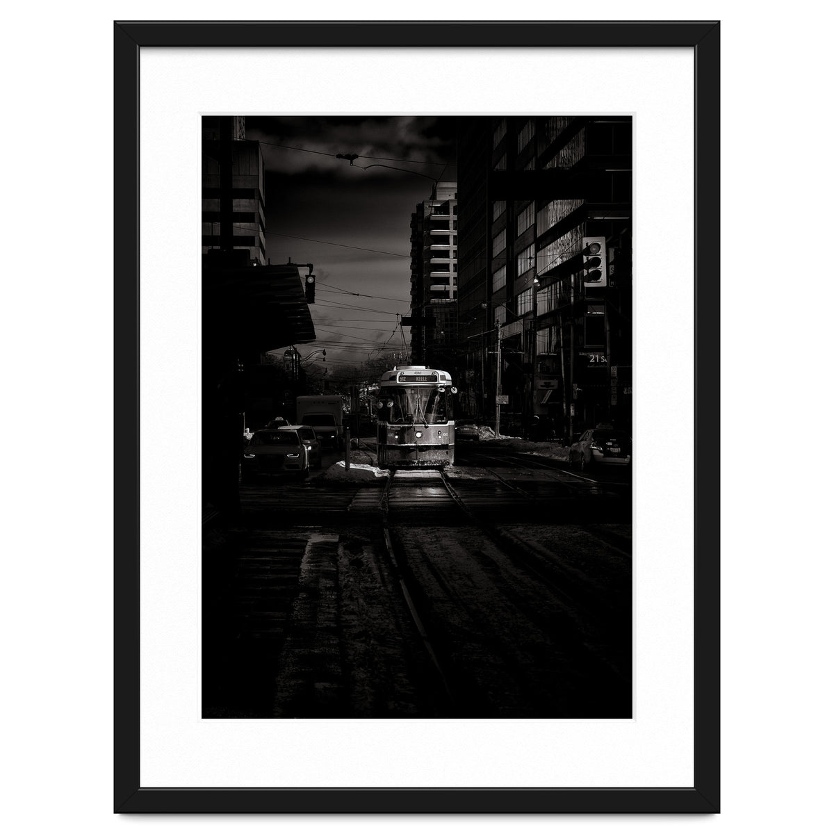 The 512 St. Clair Streetcar Toronto Canada Toned Version