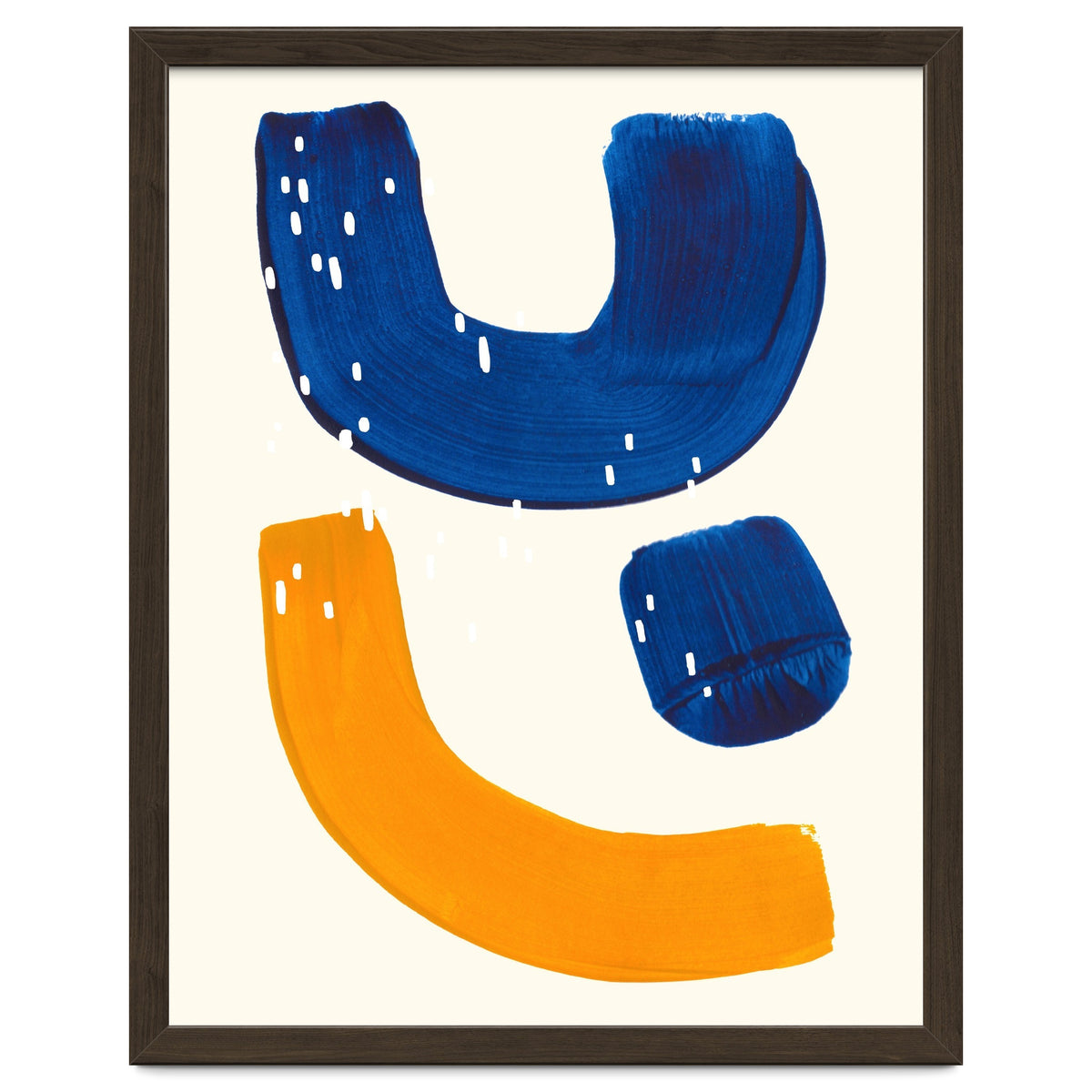 Blue Umbrella For A Yellow Banana