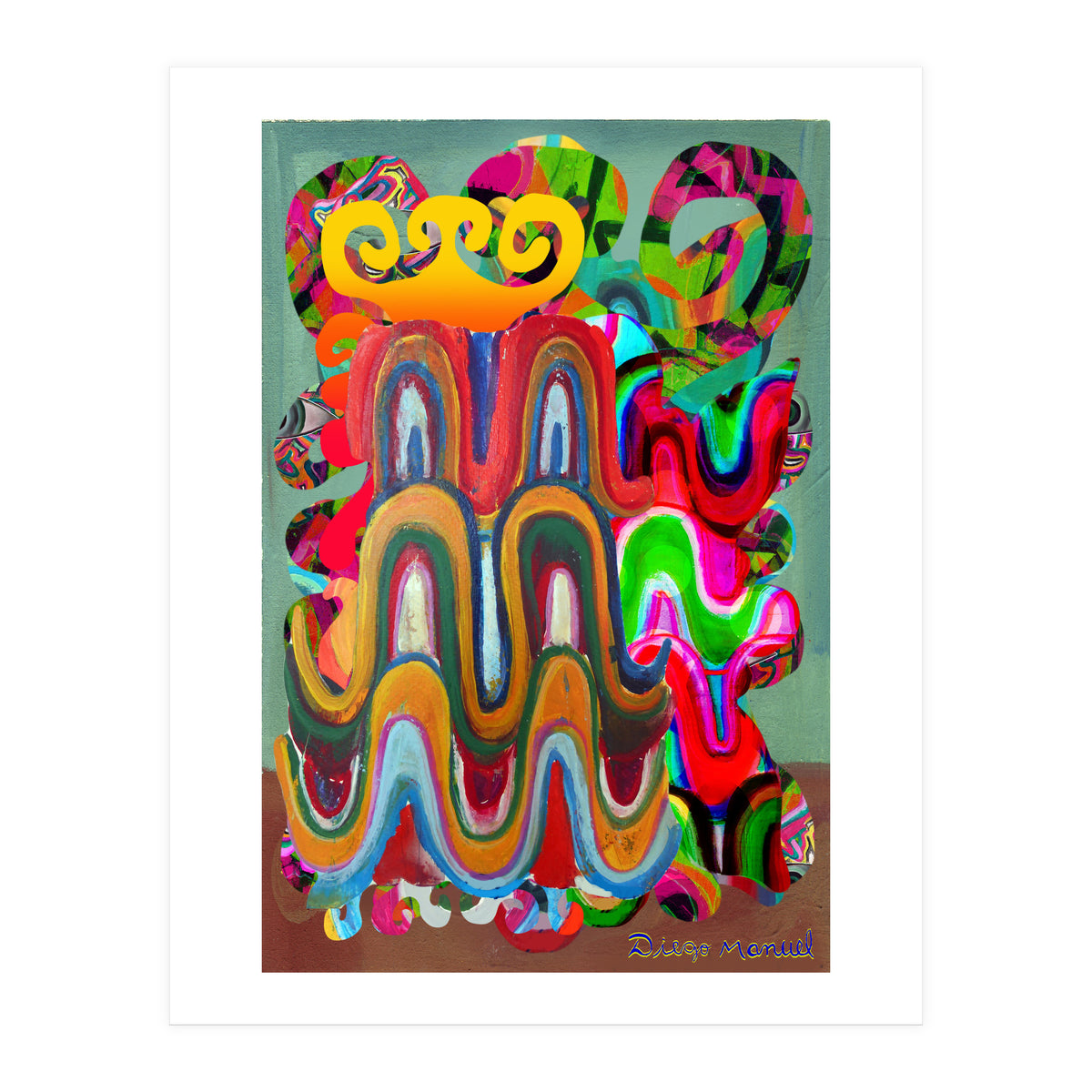 Pop Abstract Asimetrico A6 (Print Only)