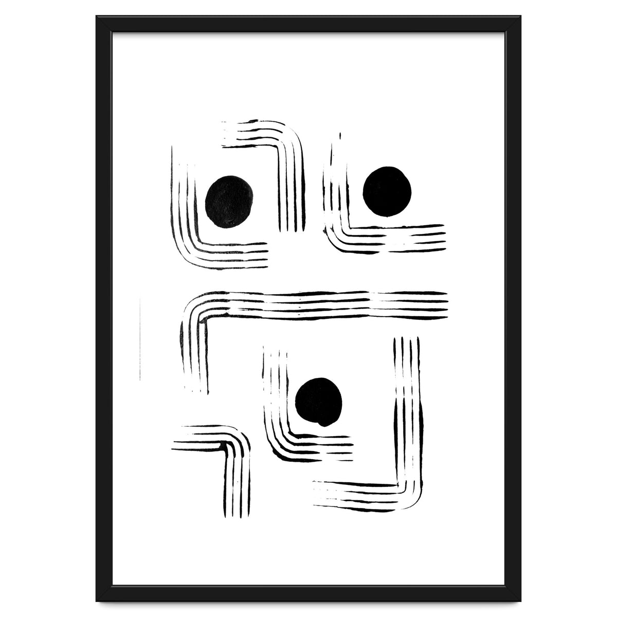 Mid-century Modern Monochrome Print #2