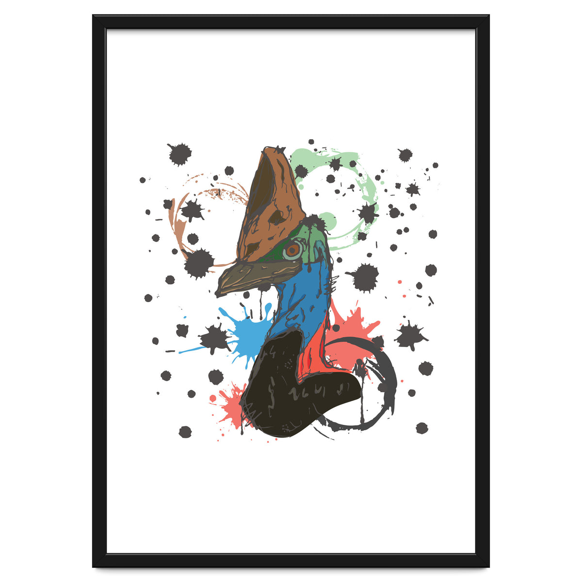 Cassowary Bird Sketch