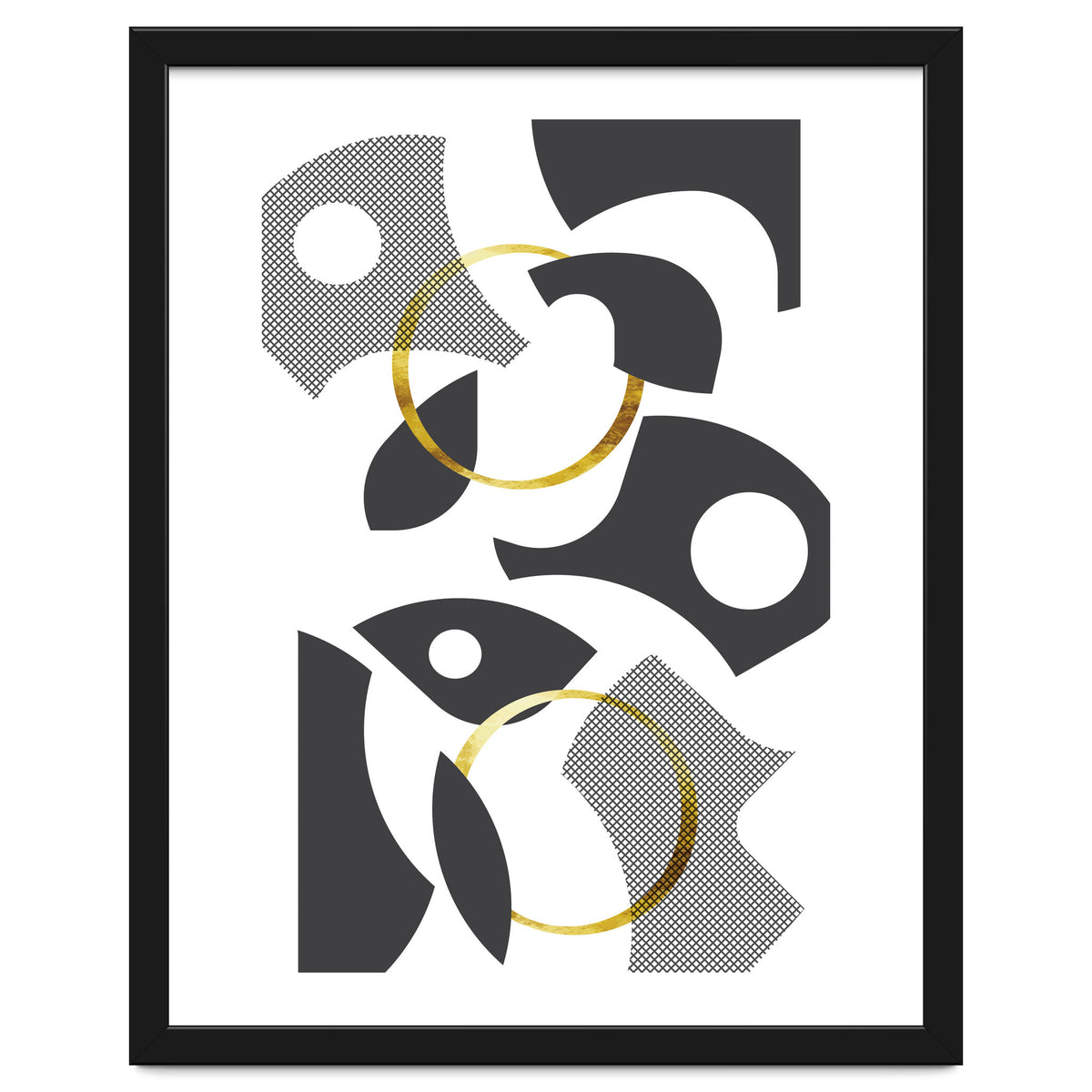 Cut Out Abstract No. 1 | gold