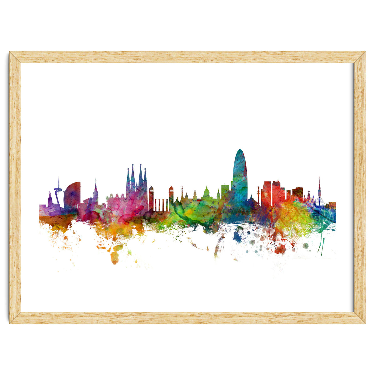 Barcelona Spain Skyline
