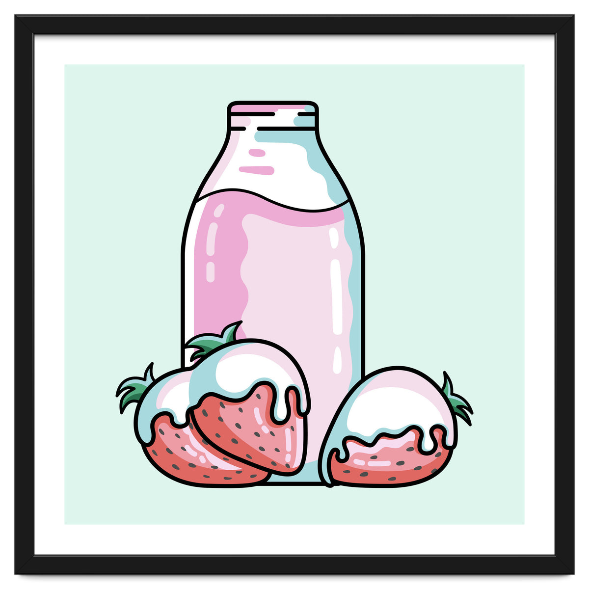 Cute Strawberry Milkshake