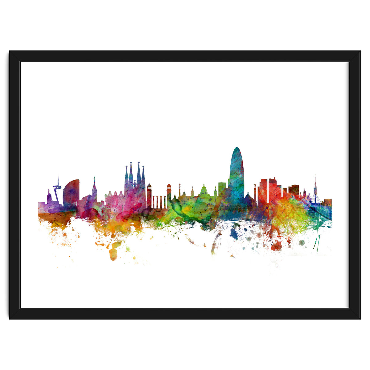 Barcelona Spain Skyline