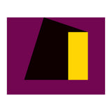 Geometric Shapes No. 55 - purple & yellow (Print Only) thumbnail