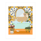 Ram Bathing in Moroccan Style Bathroom (Print Only) thumbnail