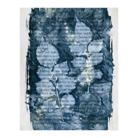 Indigo Blue Botanical Leaves No. 3 (Print Only)