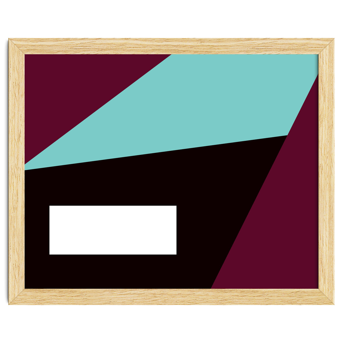 Geometric Shapes No. 84 - purple & turquoise