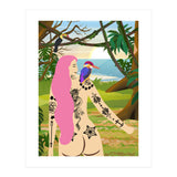 Pink Kingfisher and Me (Print Only) thumbnail