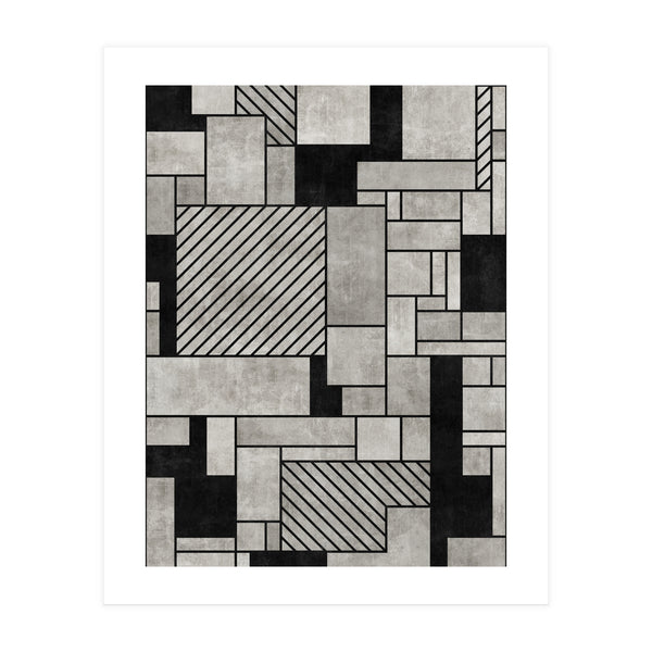 Random Concrete Pattern (Print Only) Art Print by Zoltan Ratko | Arthaus