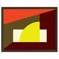 Geometric Shapes No. 9 - yellow, orange & brown