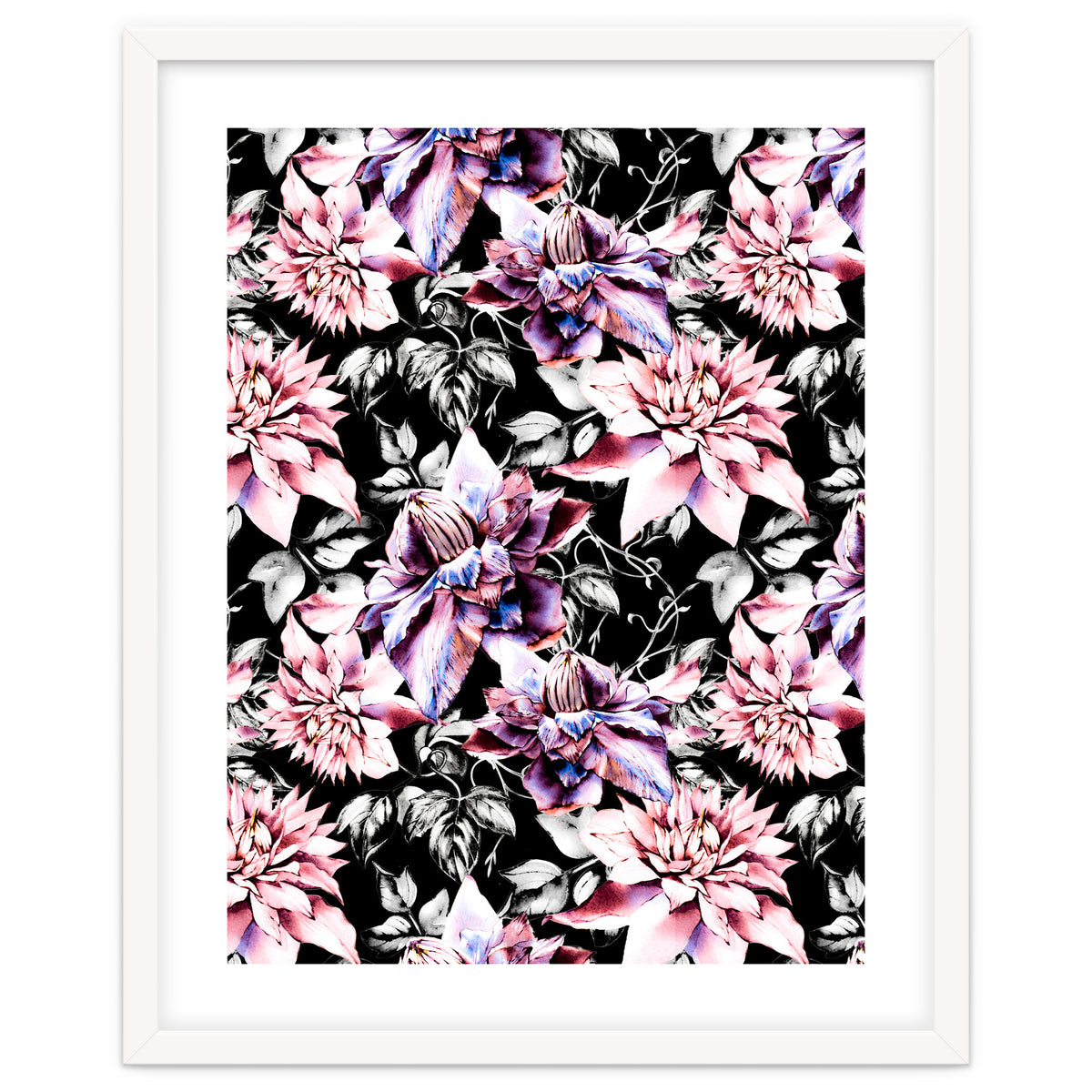 Pink bloom in the dark