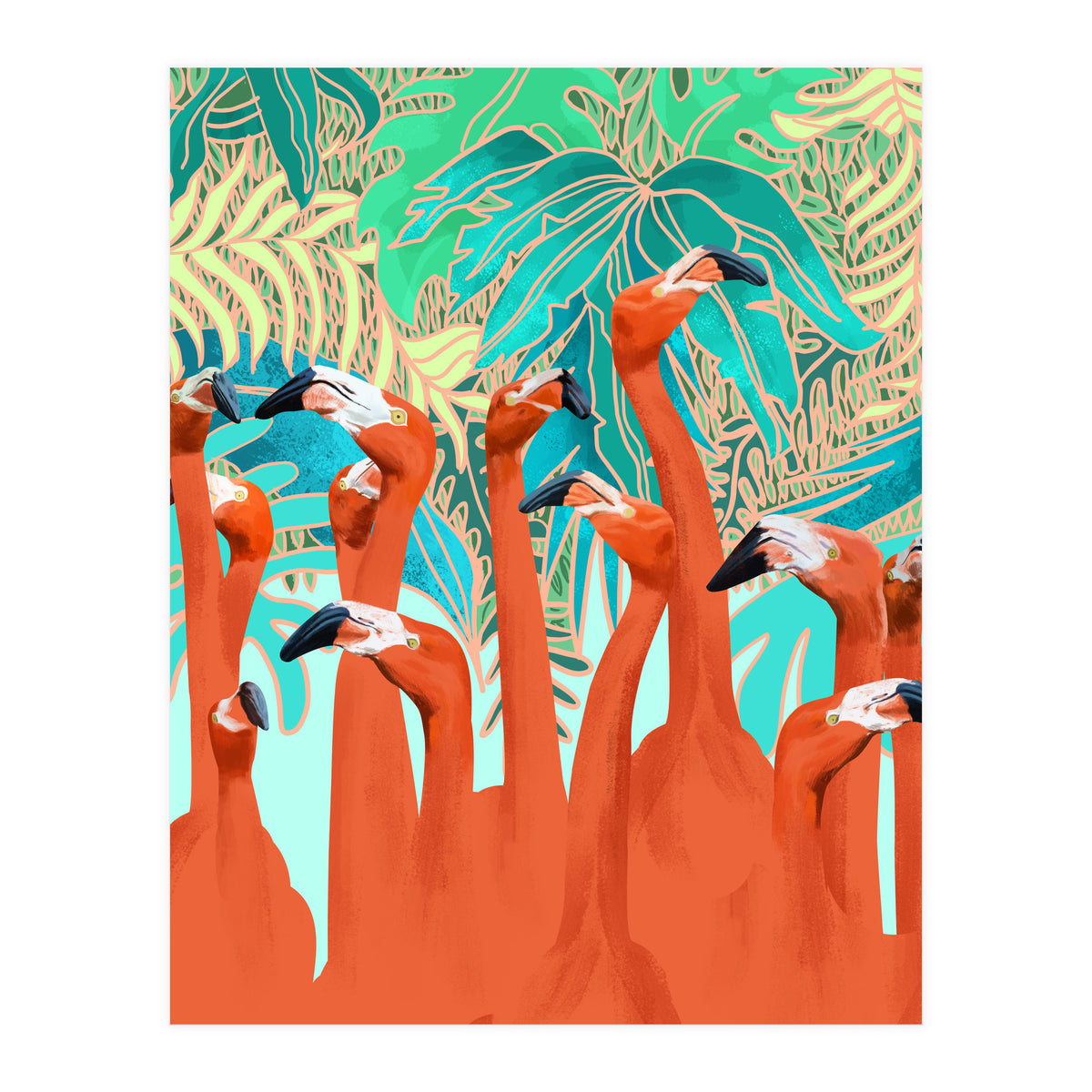 Flamingo Party (Print Only)