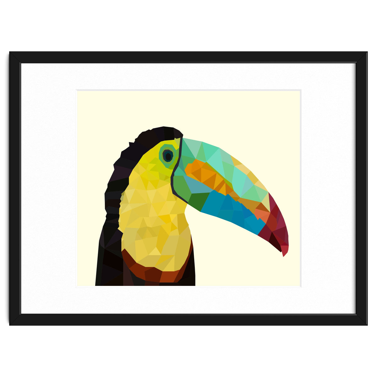 Toucan Bird Low Poly Art