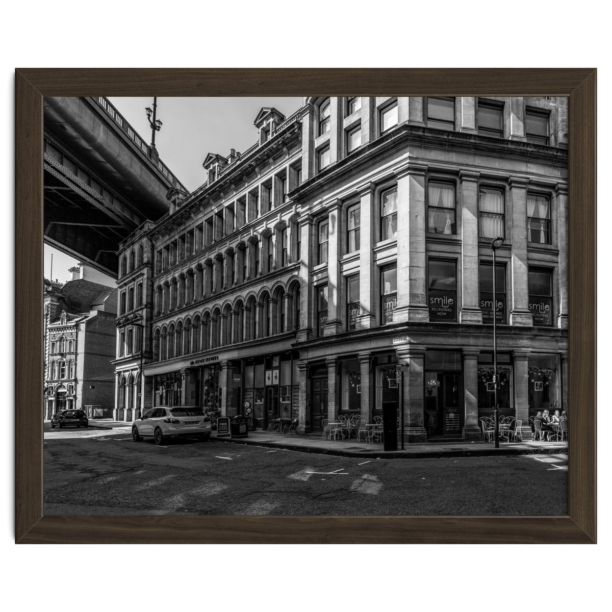 Dene st Newcastle monochrome