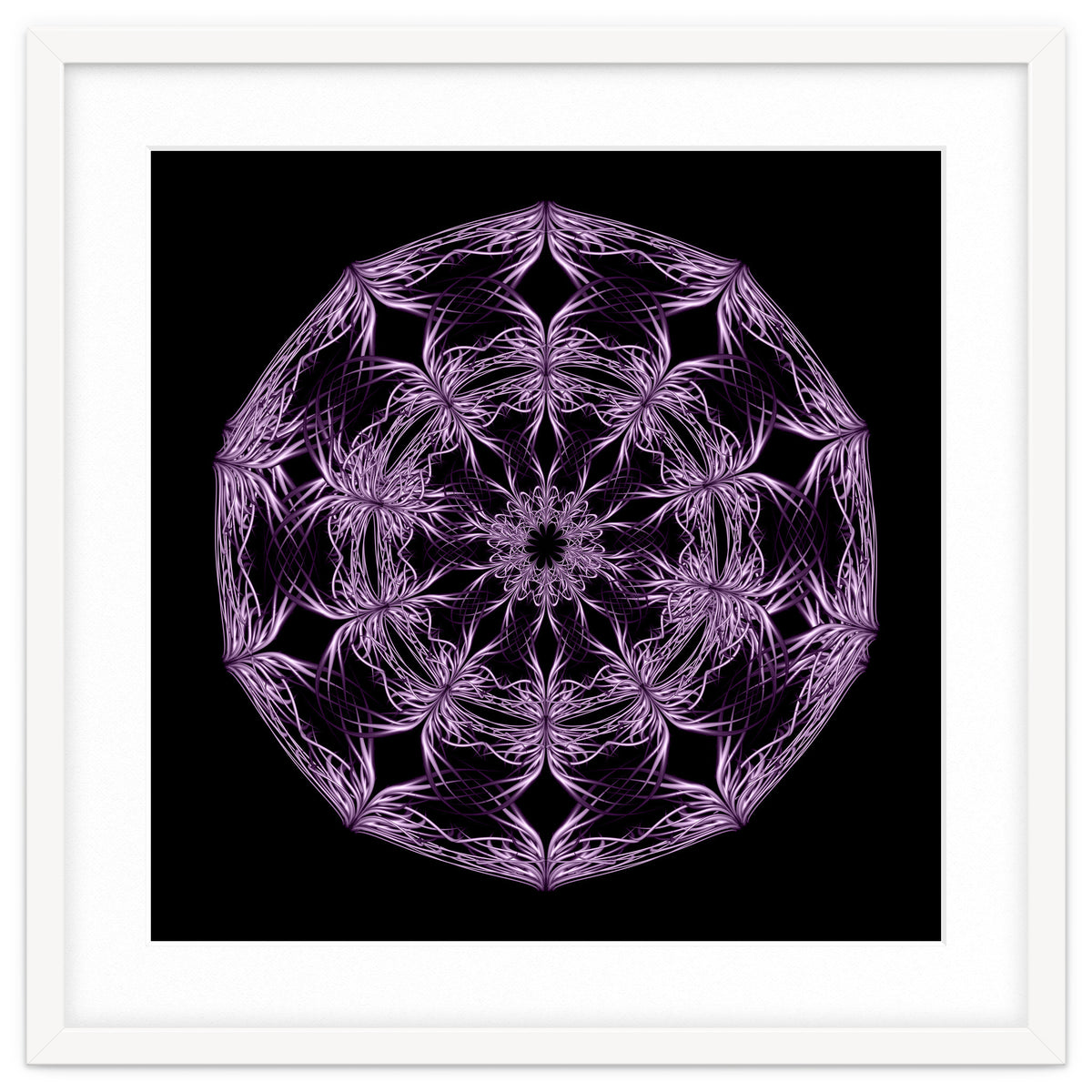 Mandala purple and black