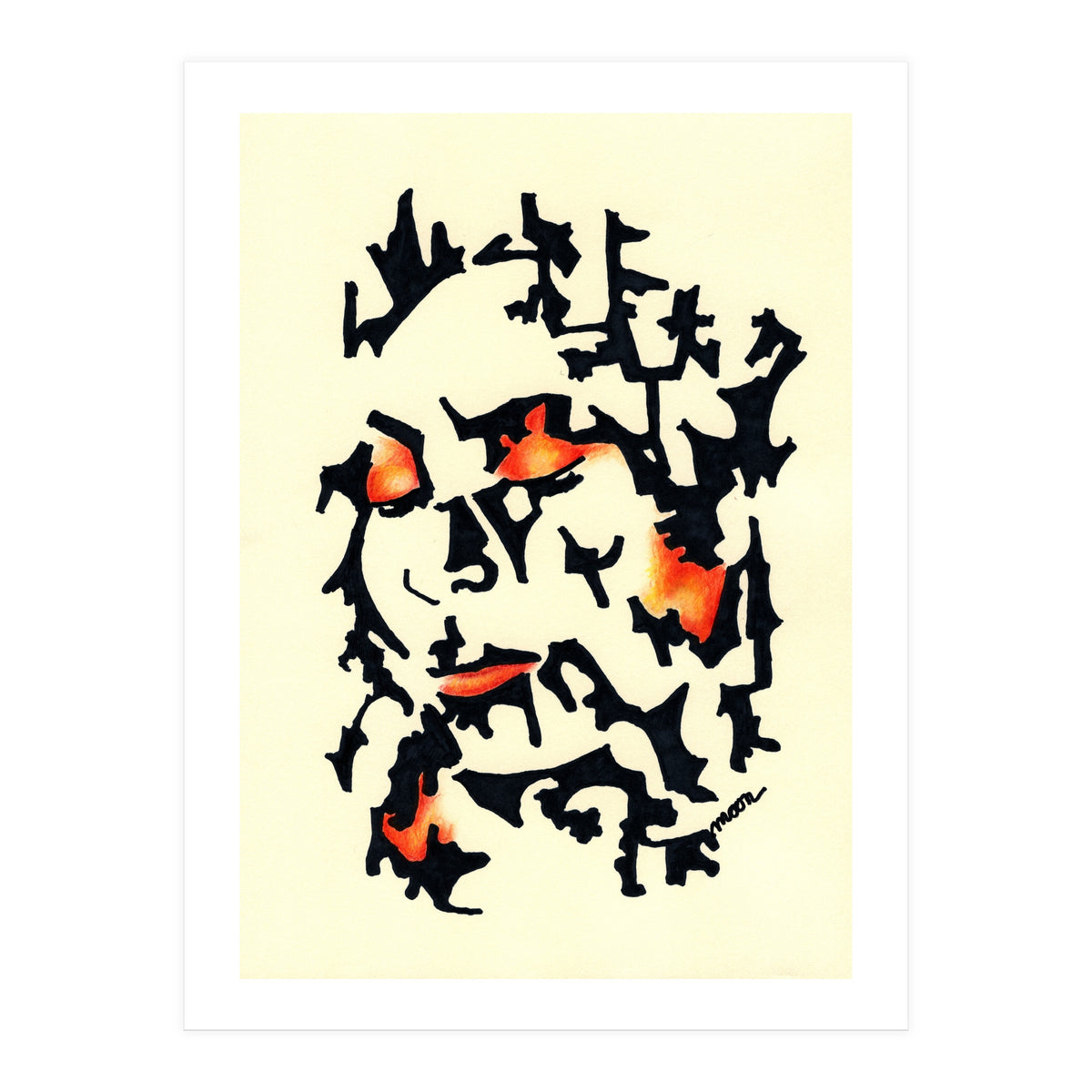 Woman in Red (Print Only)