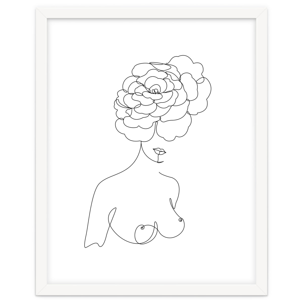 female flower line-b