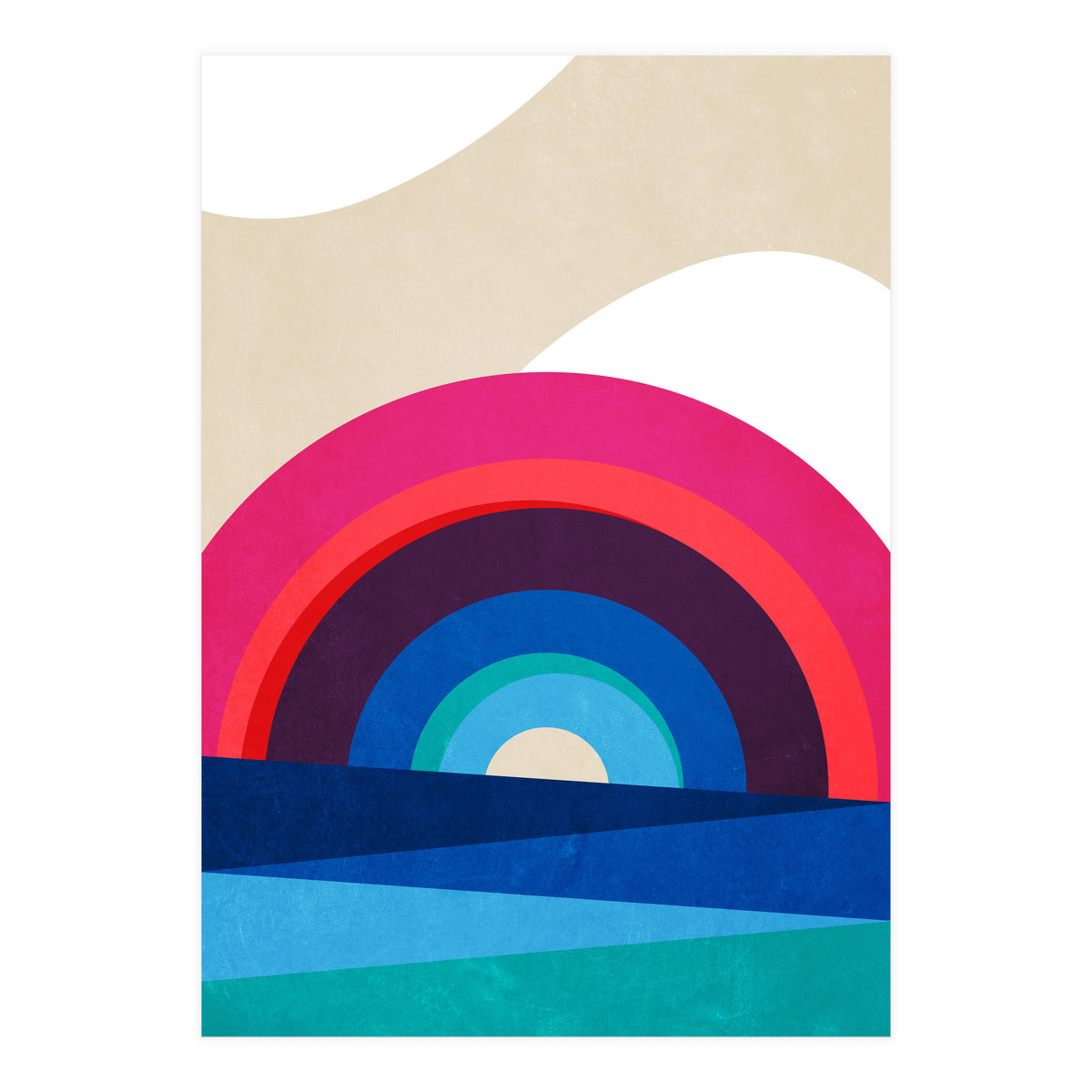 Rainbow and Sea (Print Only)