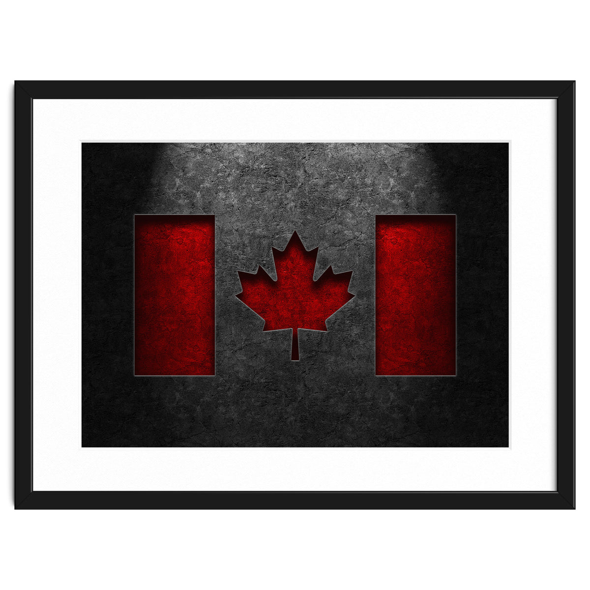 Canadian Flag Stone Texture