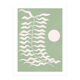 Sage Green Abstract Floral (Print Only) thumbnail