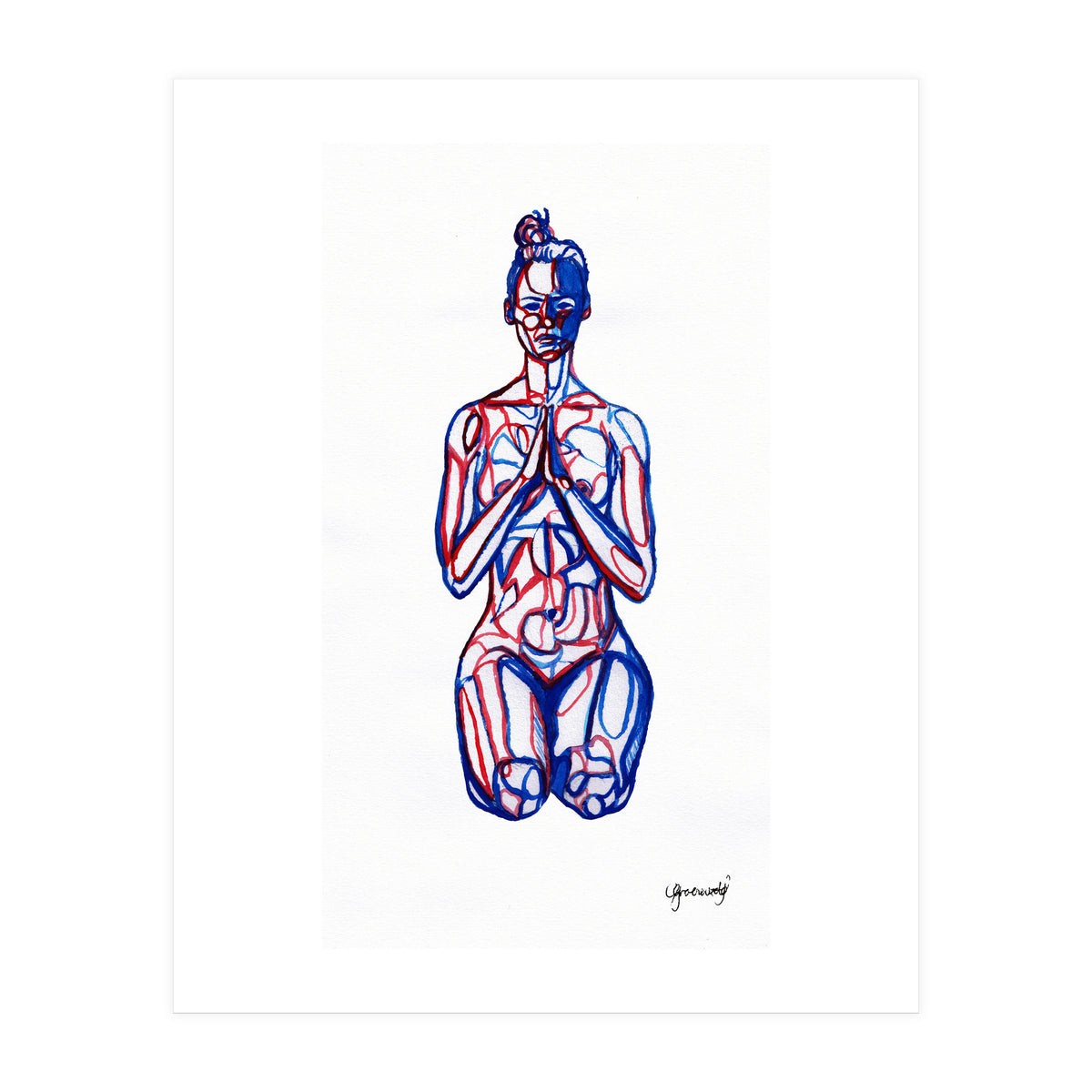 Vajrasana (Print Only)