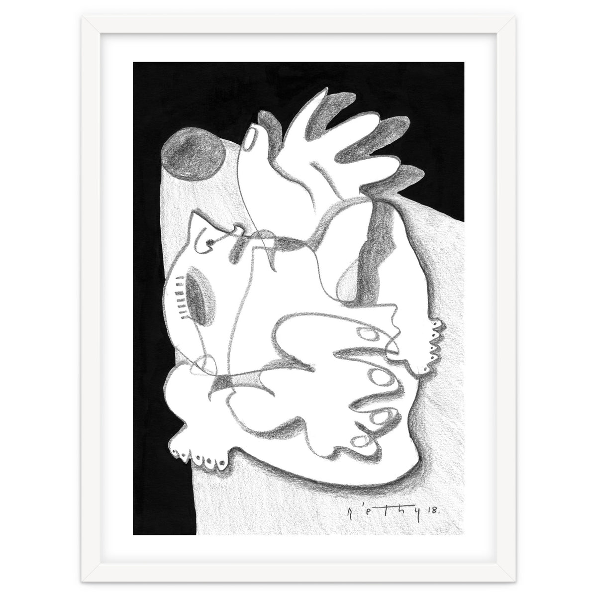 Dying in the Spotlight - b&w