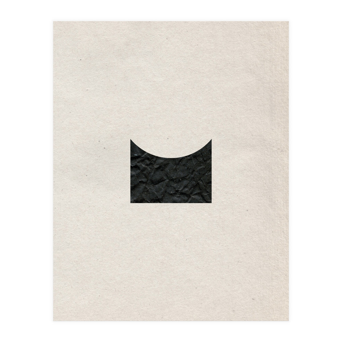 Cut black shape on grey (Print Only)