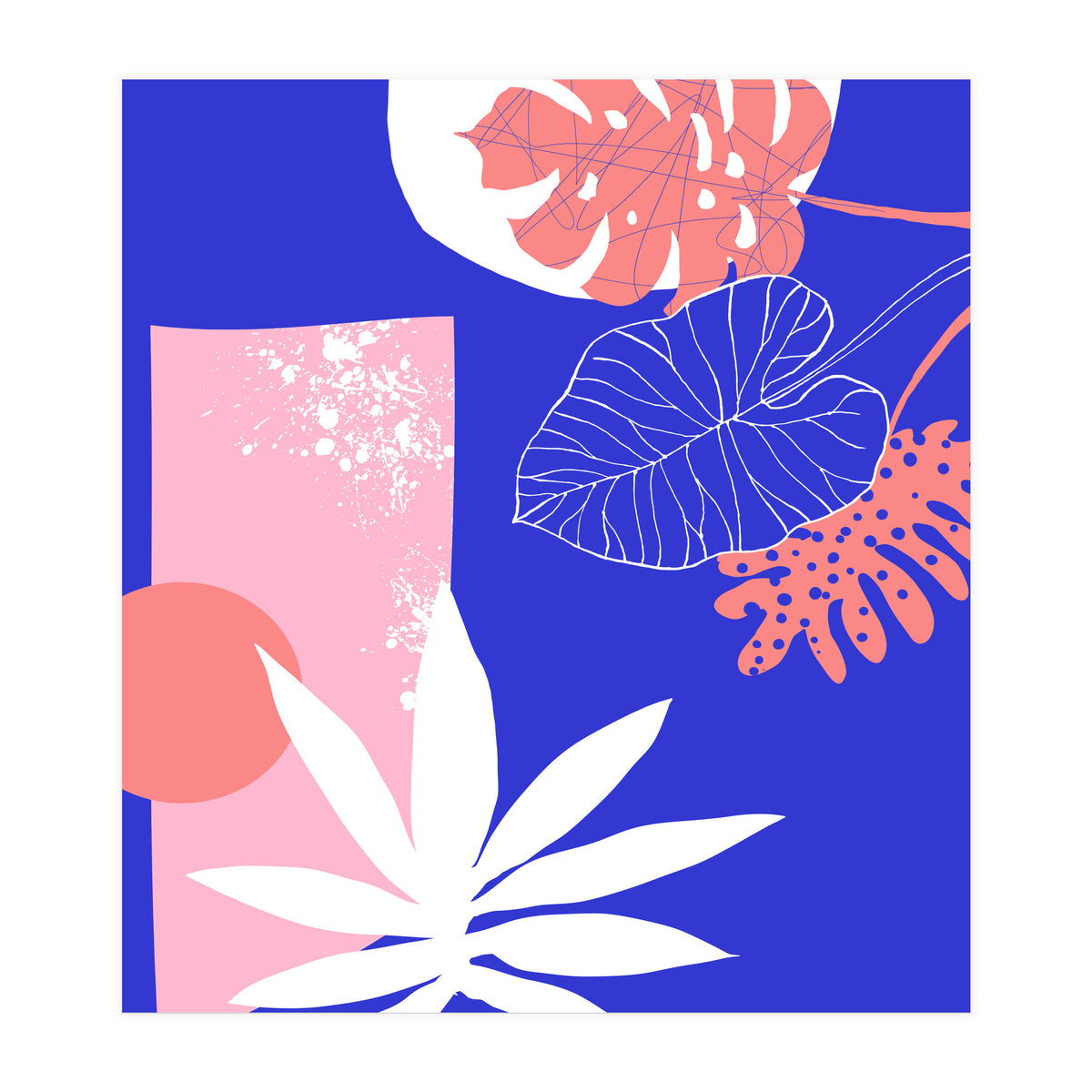 Pink And Blue (Print Only)