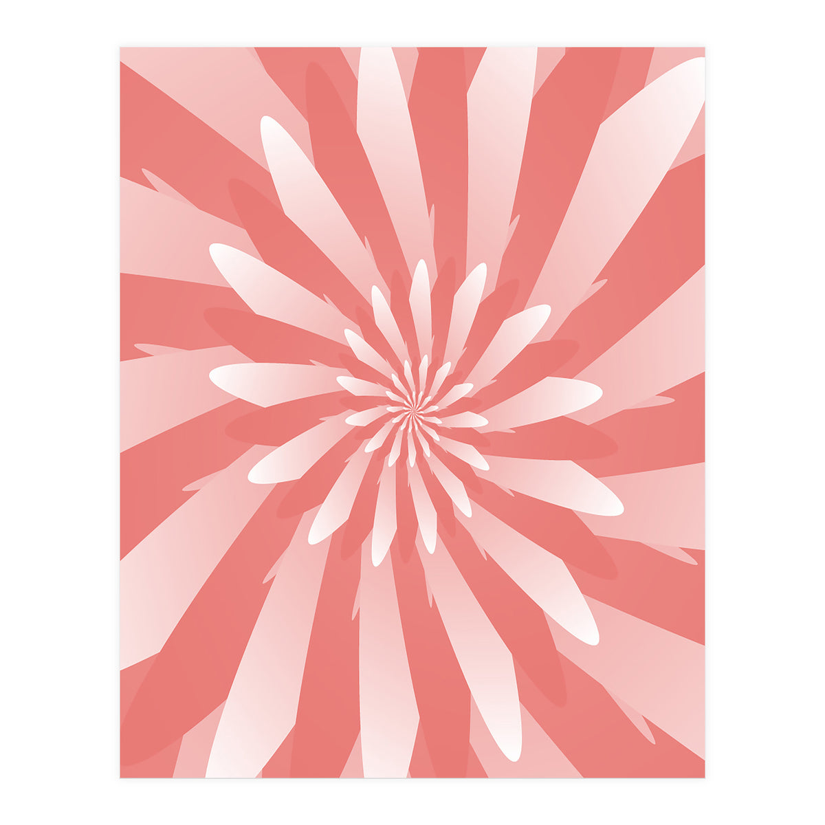 Flower Pattern Spiral  (Print Only)