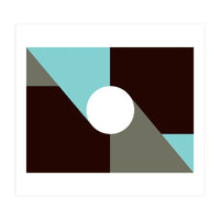 Geometric Shapes No. 29 - baby blue & grey (Print Only)
