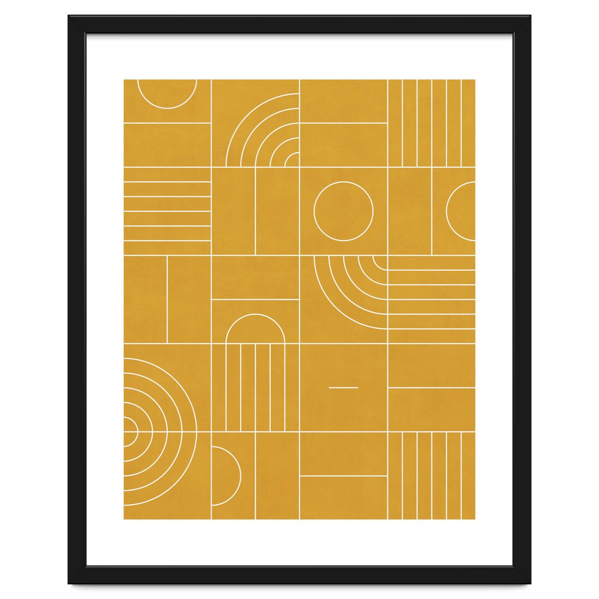 My Favorite Geometric Patterns No.22 - Mustard Yellow