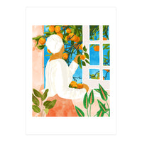 A Few Bad Oranges Is No Reason Not To Bring The Grove Home | Boho Botanical Garden Painting (Print Only)