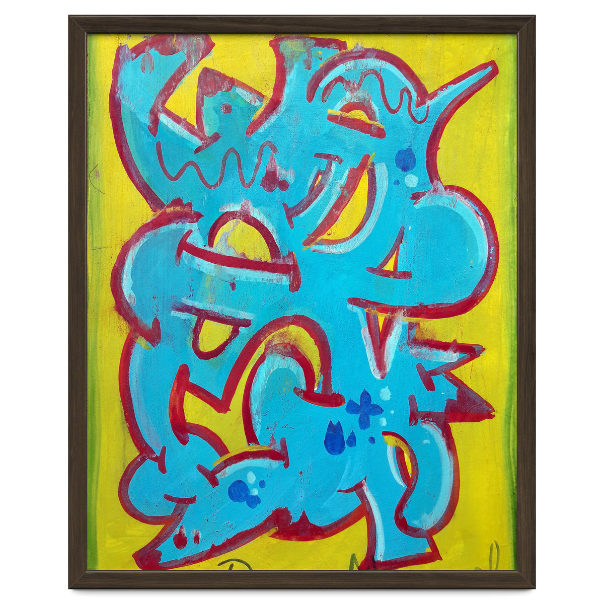 Forma Celeste Sobre Amarillo 3