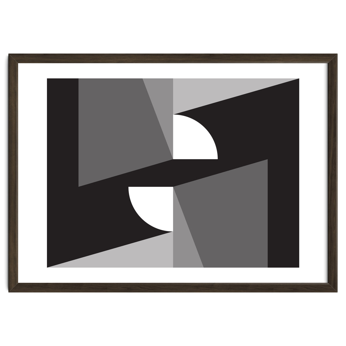 Geometric Shapes No. 11 - monochrome