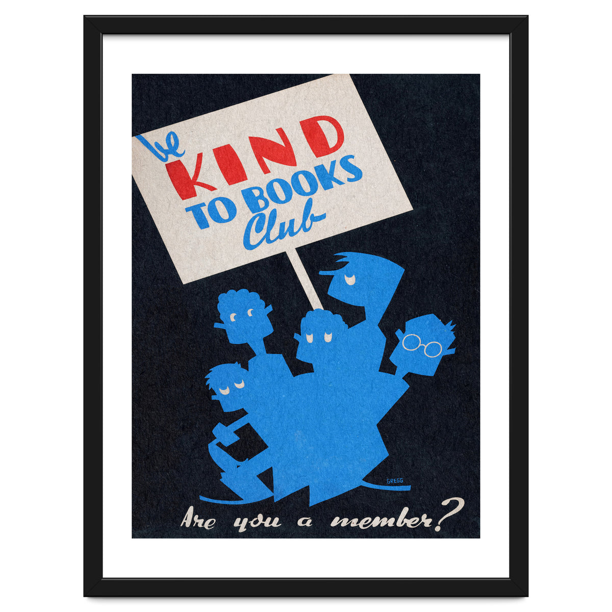 The Be Kind To Books Club Advertisement