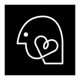 Head Heart_Black (Print Only) thumbnail