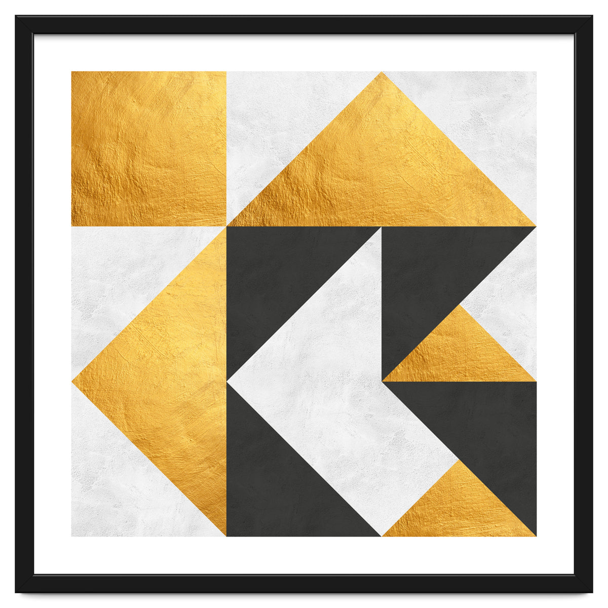 Gray and Gold Composition II