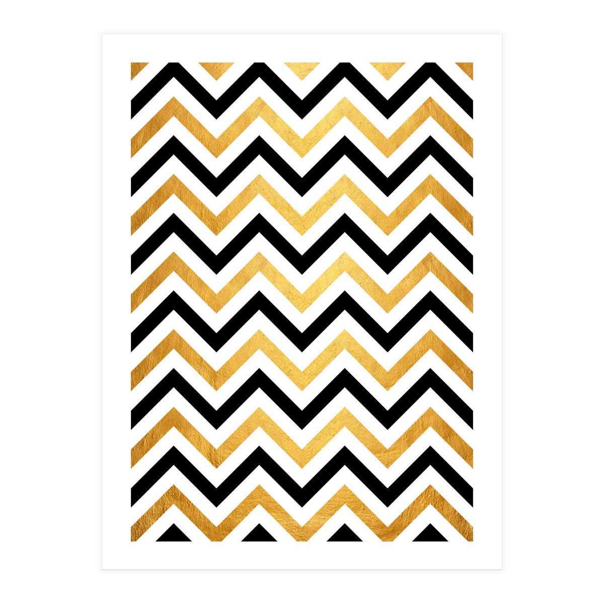 Chevron Golden III (Print Only)
