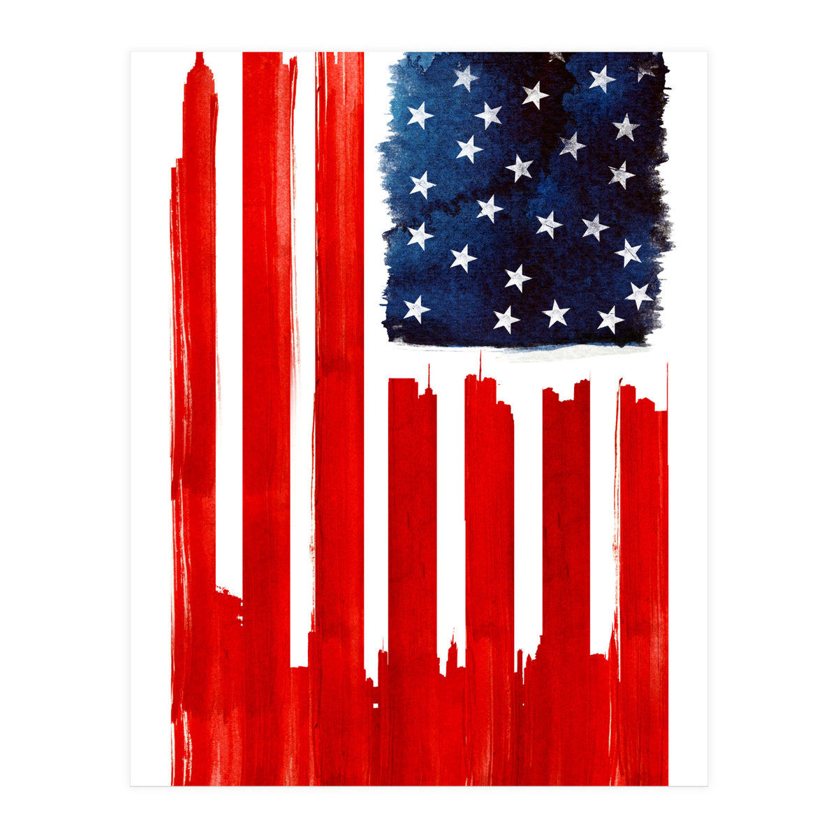 Stars And Buildings (Print Only)