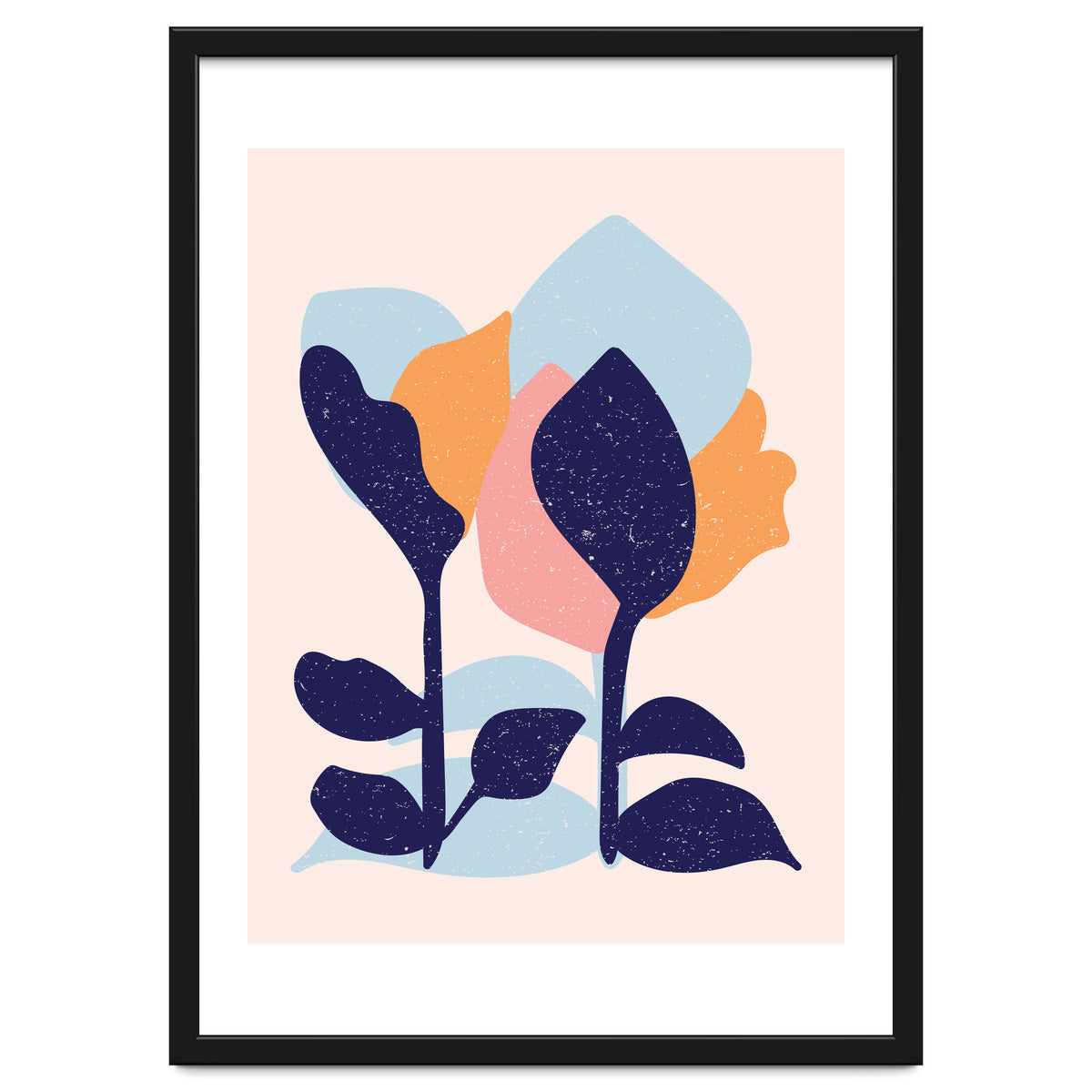 Spring Snow Abstract Art