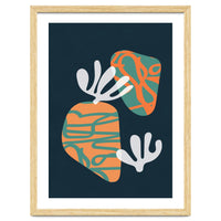 Retro Botanical Abstract Geometric Art