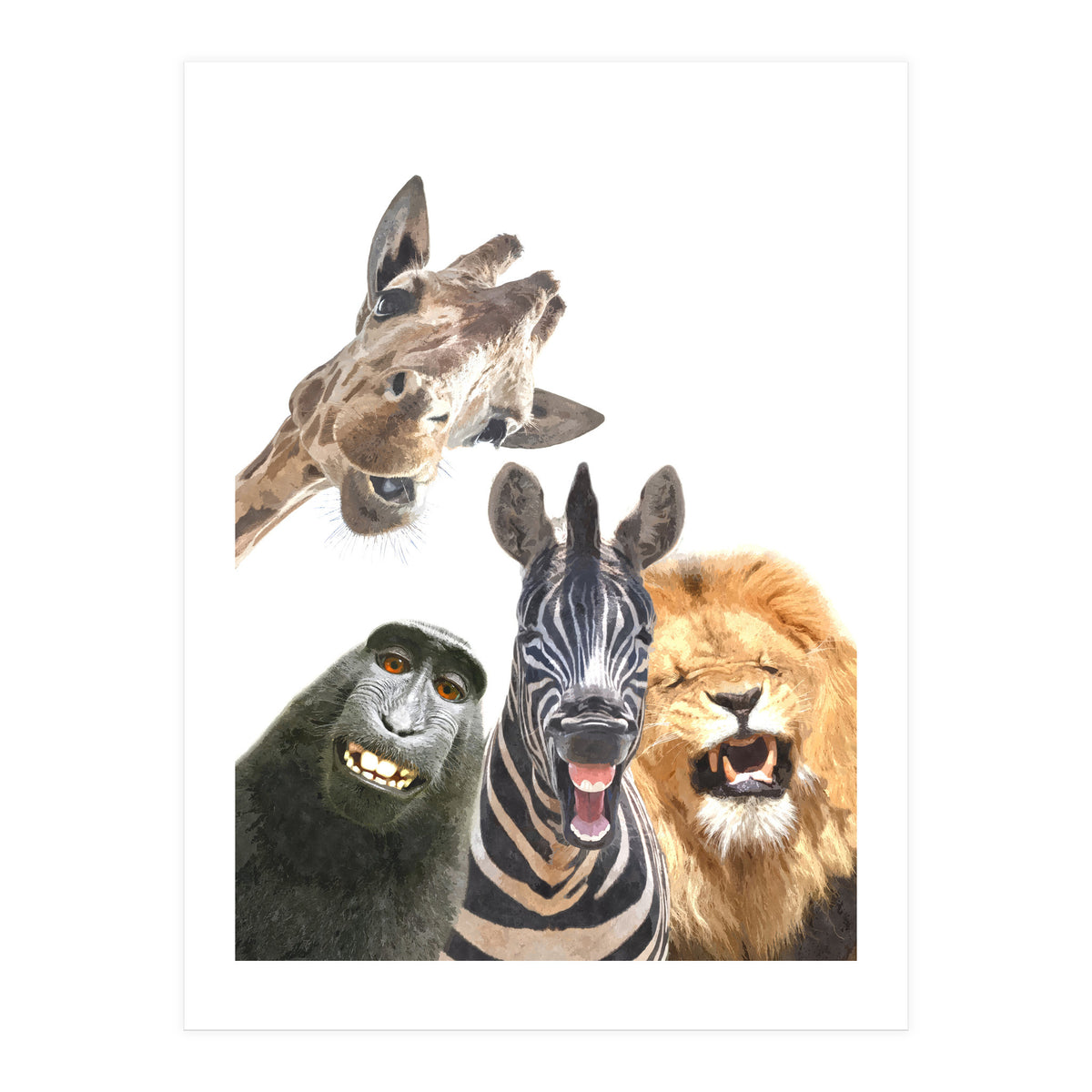 Jungle Animal Friends (Print Only)