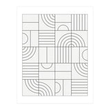 My Favorite Geometric Patterns No.19 - White (Print Only) thumbnail