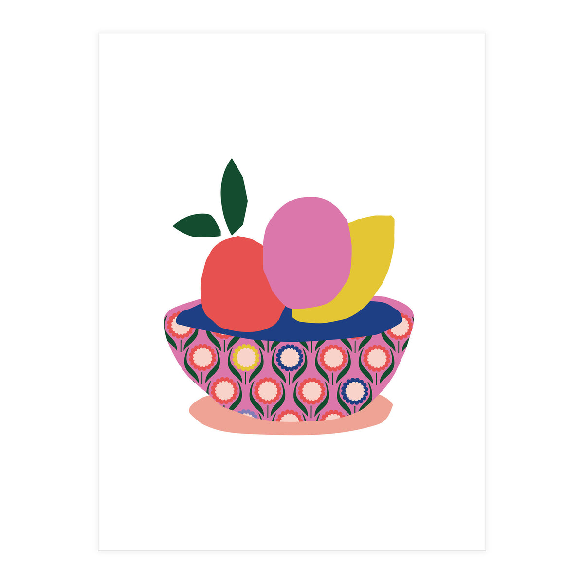 Fruits In Basket 1 Rgb Cropped White (Print Only)