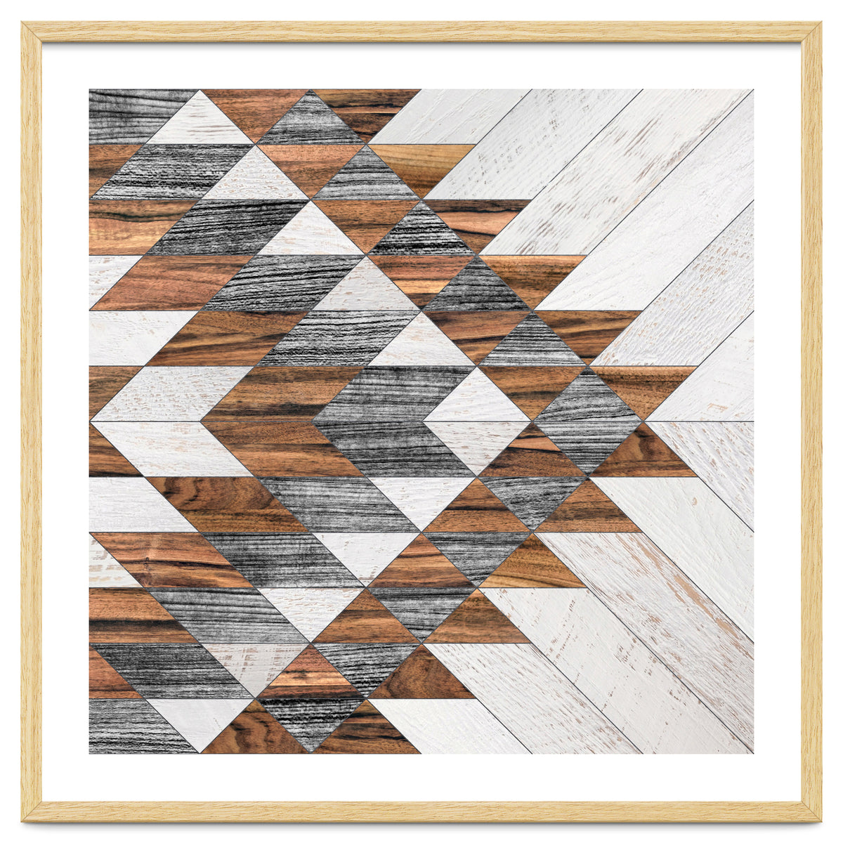 Urban Tribal Pattern No.12 - Aztec - Wood