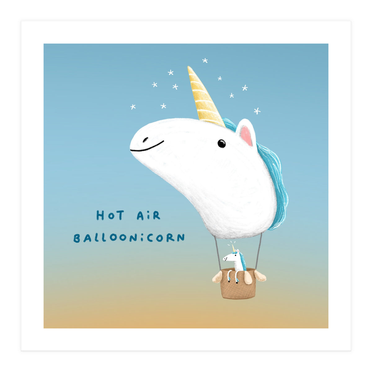 Hot Air Balloonicorn (Print Only)
