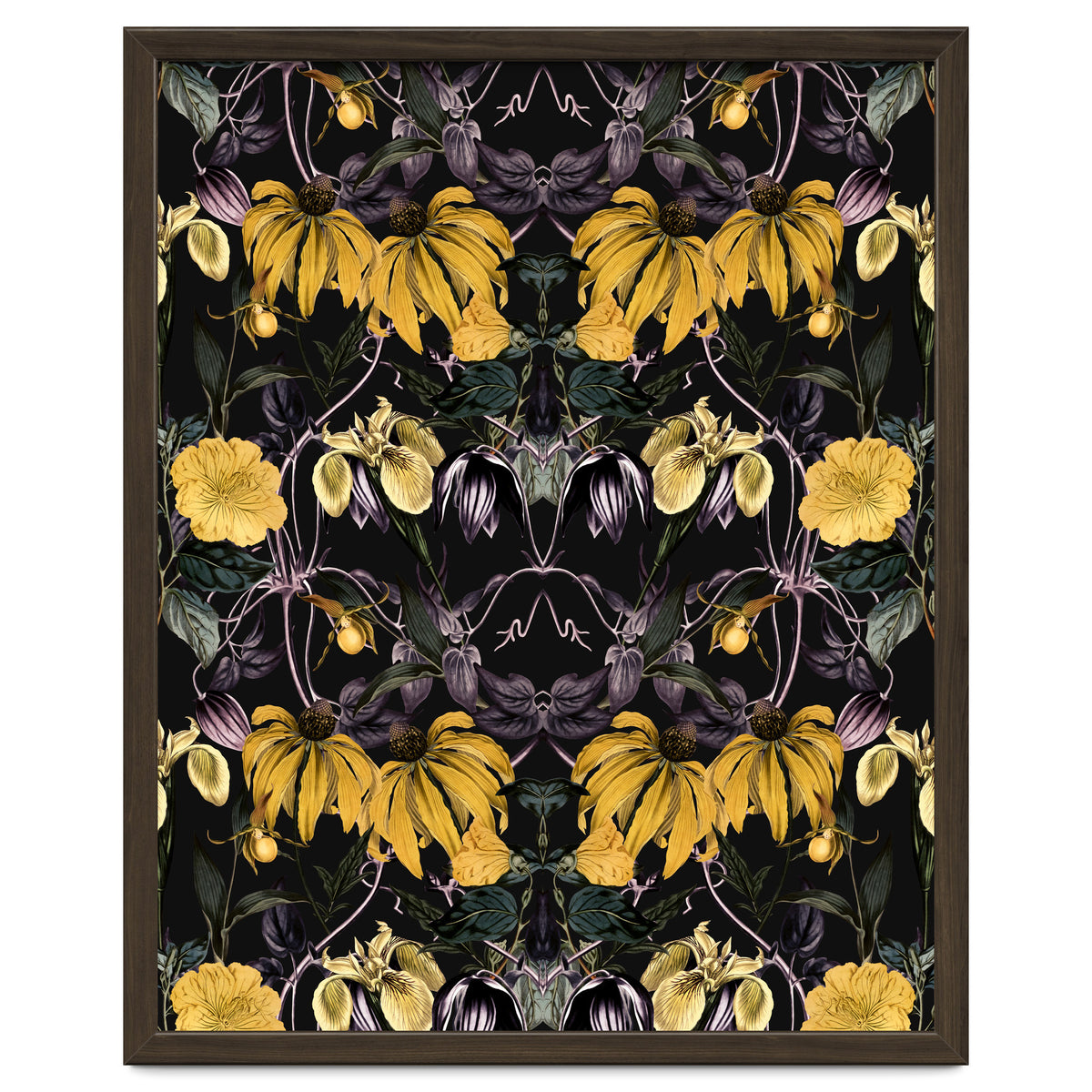 Nocturnal botanical garden kaleidoscope